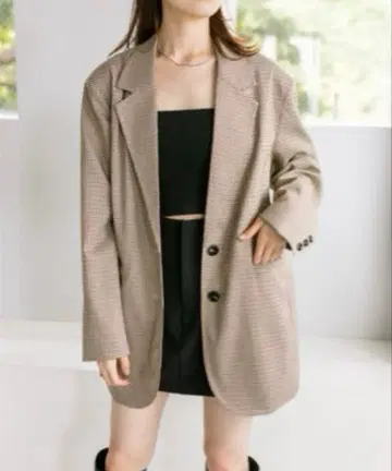 mystic 체크 BIG 자켓