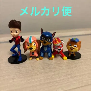 파우 패트롤 마이티 미니 피규어 5개 켄트, 리버티, 체이스 등