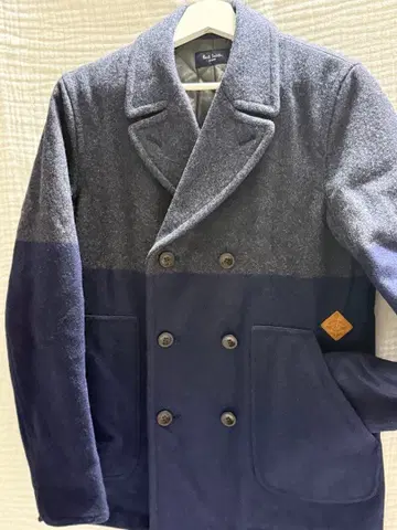 폴스미스 Paul Smith Jeans 바이컬러 피코트 네이비 L