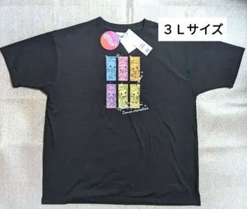 오쟈마녀 도레미 도에이 산리오 반팔 블랙 T셔츠 3L