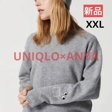 안야 힌드마치 프리미엄 라무 크루넥 스웨터 유니클로 2023