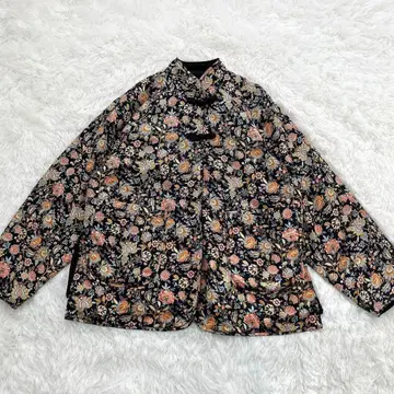 인기! 새상품급 신존 차이나 자켓 꽃무늬 리버서블