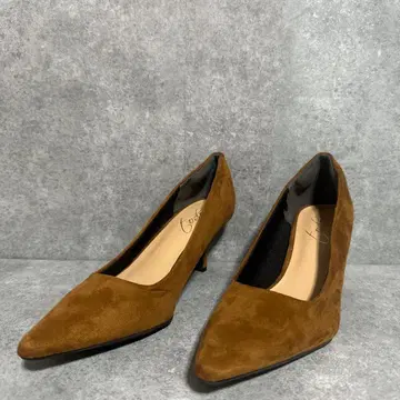 고품질 todos 토도스 펌프스 스웨이드 브라운 24.5cm