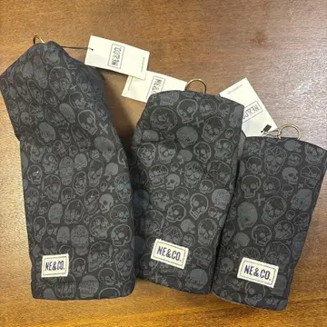 [ 미사용 새상품 ] NE&CO. 골프헤드커버 스컬 디자인 세트 판매