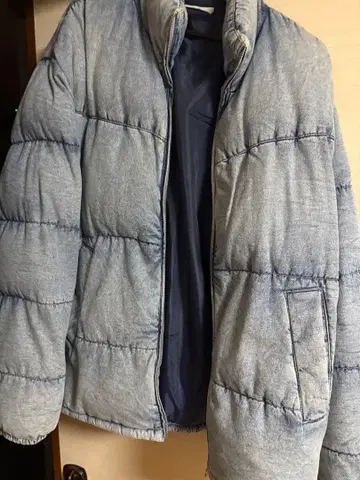 3.3 FIELD TRIp 데님풍 다운 자켓