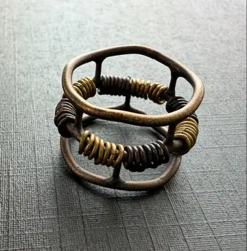 요건 레일 Jurgen Lehl 브론즈 체인 반지 10호