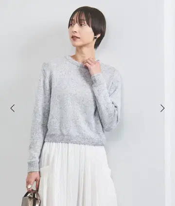 컬러 스팽글 크루넥 니트