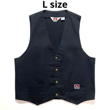 90s BEN DAVIS 블랙 워크 베스트 L 사이즈