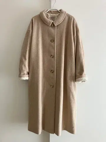 [ 사만사 모스모스 ] 롱 코트 울 롱 베이지 프리