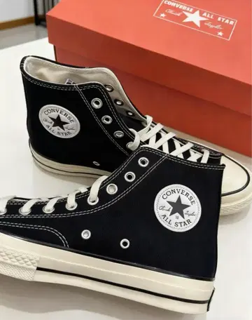 미사용 새상품 27.5cm 한정판 CT70 블랙 하이컷