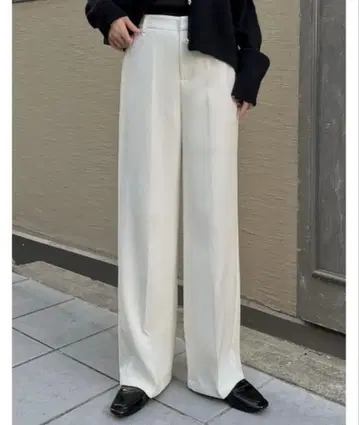화이트 와이드 팬츠 슬랙스 AS사이즈