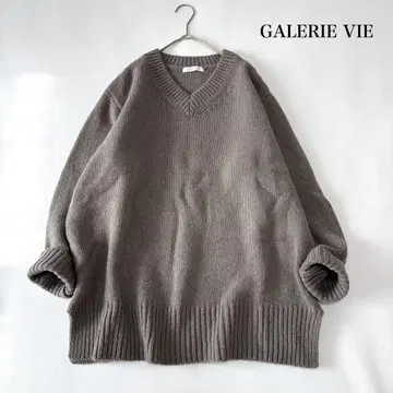 스테디셀러 인기 갤러리 바이 파인 울 V넥 풀오버