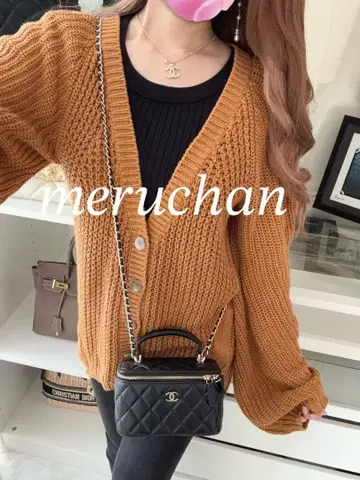 [ 새상품급 ] BLACK by moussy 두꺼운 원단 니트 가디건