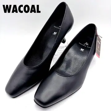 [택 포함 새상품] 와코루 서세스워크 블랙 23EE 스퀘어토 펌프스