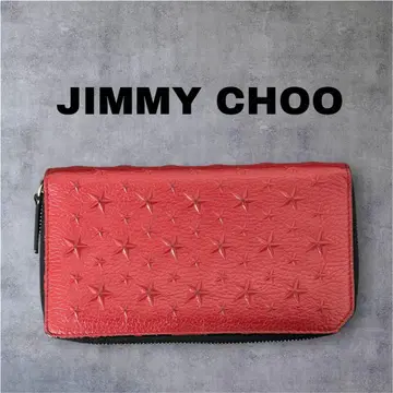 [ 새상품급 ] JIMMY CHOO 지미추 스타 엠보싱 가죽 지갑