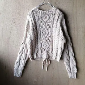 SeaRoomlynn 시루무린 팝콘 케이블 니트 폼폼