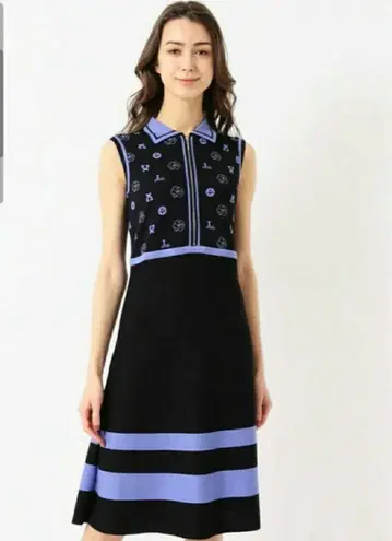 컨디션 최상 레오나르 스포츠 두꺼운 원단 니트 원피스 42