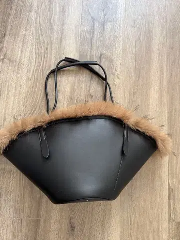 vasic 가죽 퍼 숄더백 수납 가방 포함