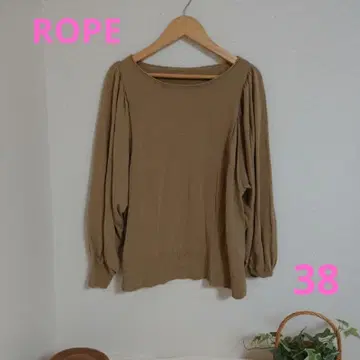 새상품급 ROPE 봄/가을에 딱! 성숙/러블리한 폭신한 소매 니트 베이지