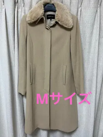 INDIV 퍼 롱 코트 M 사이즈