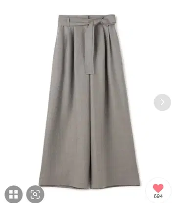 택 포함 미사용 새상품 BALLSEY 라이트 카르제 벨티드 팬츠