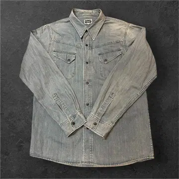 RADIALL 라디얼 데님 셔츠 라이트 블루