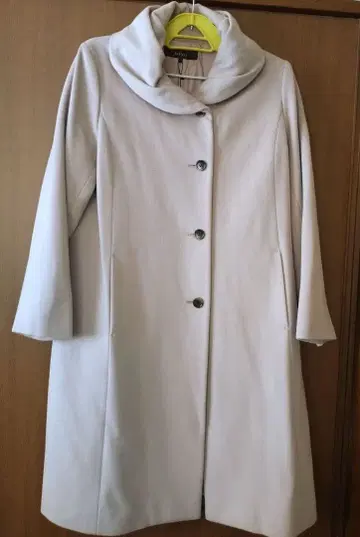 Reflect 양모 롱 코트 15/3L 옅은 베이지 택 포함 새상품