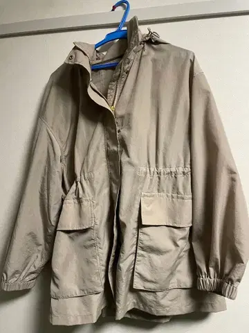 GREEN LABEL 마운틴 후드티 베이지 스프링 코트