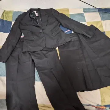 취업 정장 블랙 자켓 팬츠 스커트 세트