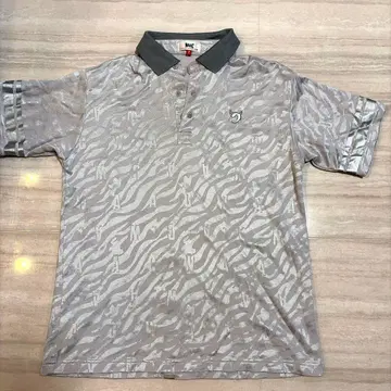 [왁] WAAC 골프 제브라 패턴 피케 셔츠 사이즈 2