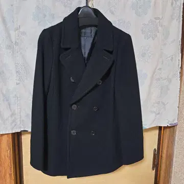 UNTITLED 울 100% 피코트 블랙 M 사이즈