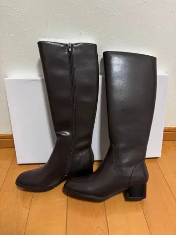 GRL/청키힐 롱 부츠