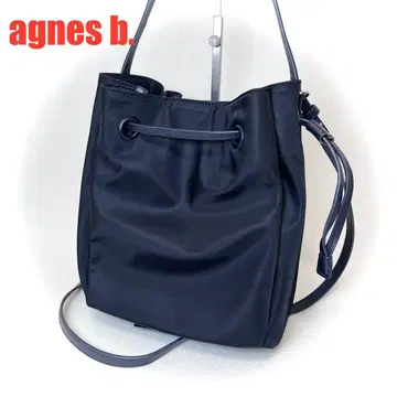 미사용급 agnes b. 에네스베 복조리 숄더 백 블랙
