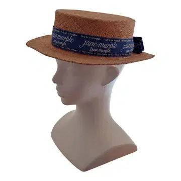 30th 로고 리본 스트로우 햇