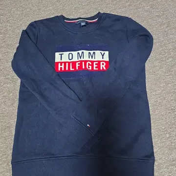 TOMMY HILFIGER 네이비 속기모 맨투맨 XXS