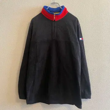 90s TOMMY HILFIGER 하프 지퍼 플리스 풀오버 L