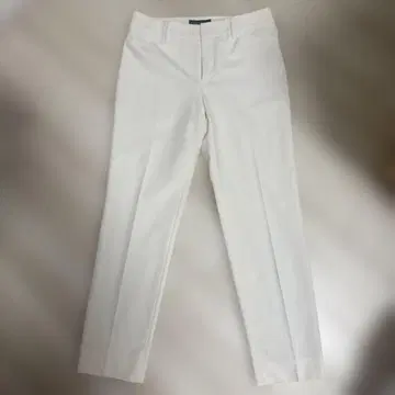 인디비 테이퍼드 팬츠 센터 프레스 화이트 40