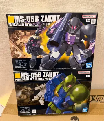 HG 자쿠I 자쿠I 검은 삼연성 사양 HGUC 2점 세트