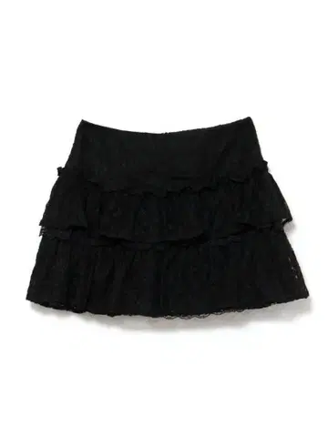 BUBBLES 버블스 더블 티어드 치마바지 블랙 M