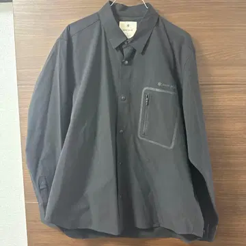 블랙 셔츠 자켓 지퍼 포켓 부착