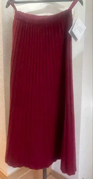 데드스탁 발렌타인 캐시미어 100% 니트 스커트 빈티지