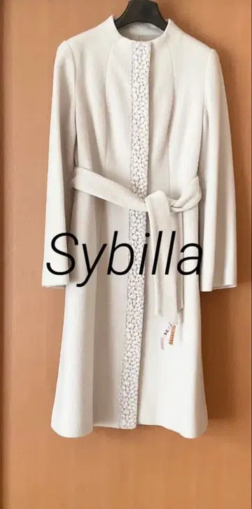 시빌라 고급 롱 코트 그레이지