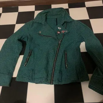 라이더스 하운드투스 체크 그린 하운드 투스 그린 자켓