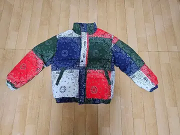 반다나 패턴 다운 자켓