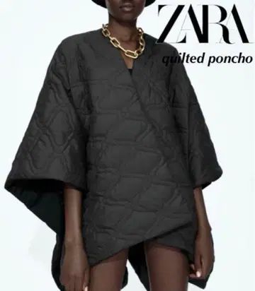 zara 퀼팅 판초