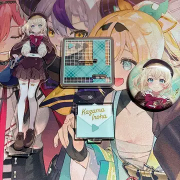 후우마 이로하 발렌타인 아크릴 스탠드 캔 배지