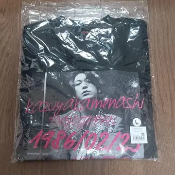 카메나시 카즈야 First Collection 사진 T셔츠 블랙 L