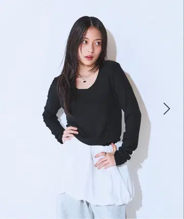 JEANASIS 스무스 골지 U넥 LS TEE