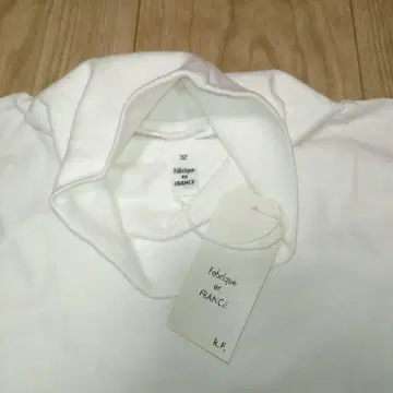 Fabrique en FRANCE / 면 100 티셔츠 하이넥