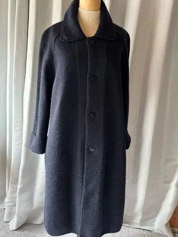 45rpm 다크 네이비 롱 코트